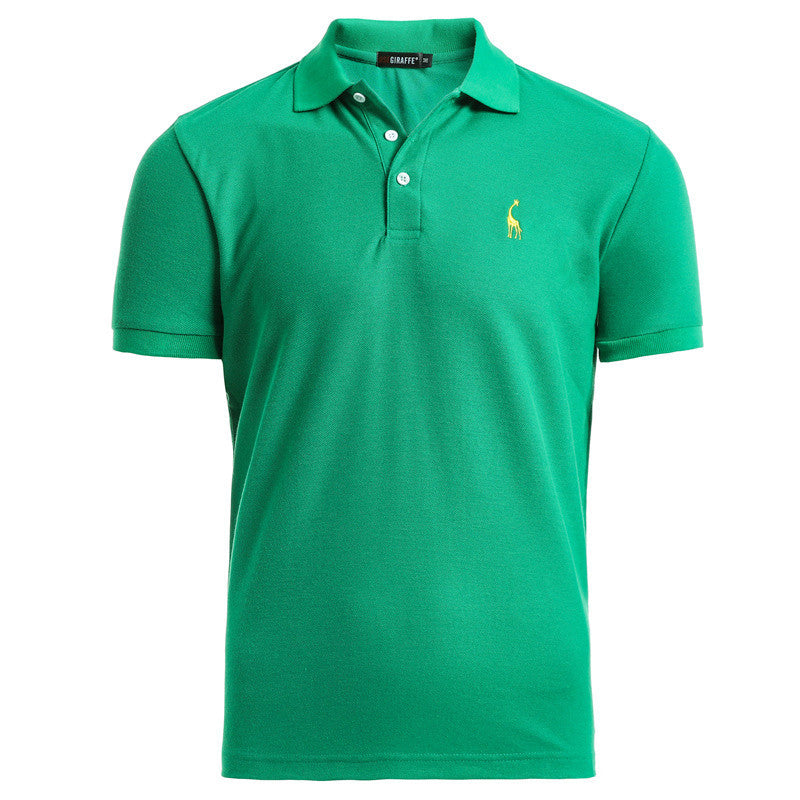 Men's deer embroidered POLO shirts