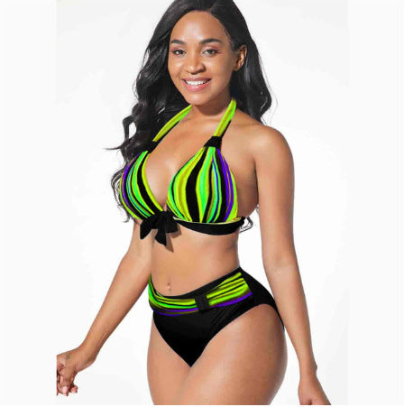 Digital Printed Swimsuit Split Bikini Swimsuit