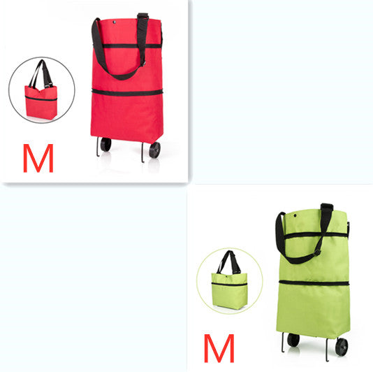 Folding Shopping Carts Reusable Shopping Bags with Wheels