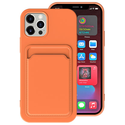 Compatible with Apple, Cross Border Suitable For Iphone12 Integrated Frosted Card Case Mobile Phone Shell Xr 11Tpu Card Soft Shell Spot E-Commerce