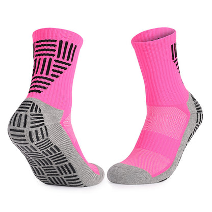 Thick Towel Bottom Mid-calf Soccer Socks Non-slip Sweat-proof Athletic Socks