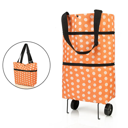 Folding Shopping Carts Reusable Shopping Bags with Wheels