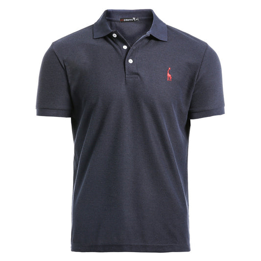 Men's deer embroidered POLO shirts