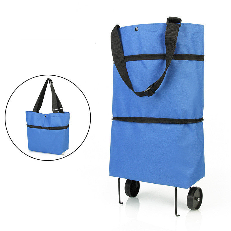 Folding Shopping Carts Reusable Shopping Bags with Wheels