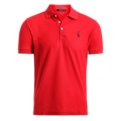 Men's deer embroidered POLO shirts