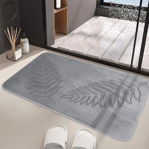 Memory Foam Bath Mat Toilet Mat Extra Soft Non-Slip Bathroom Mat Super