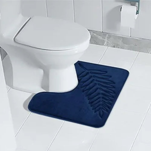 Memory Foam Bath Mat Toilet Mat Extra Soft Non-Slip Bathroom Mat Super