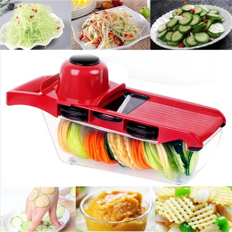 Vegetable Fruit Cutter with Steel Blade mandoline Slicer Potato Peeler