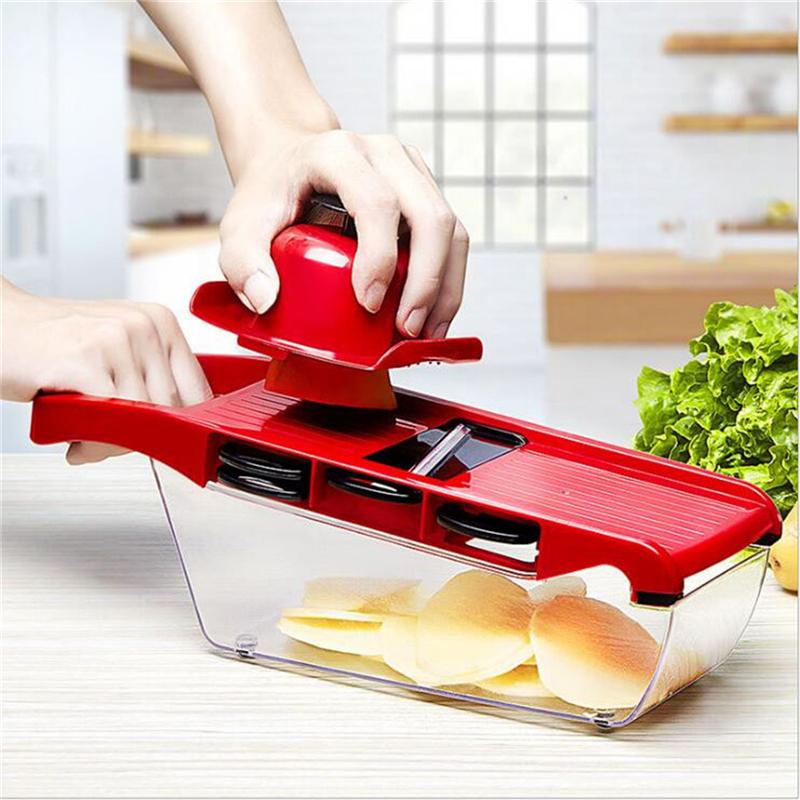 Vegetable Fruit Cutter with Steel Blade mandoline Slicer Potato Peeler