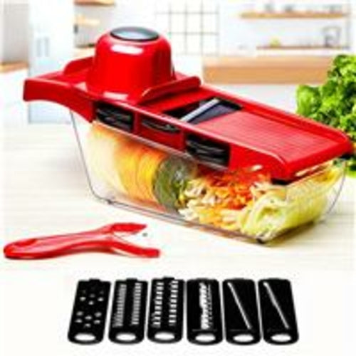 Vegetable Fruit Cutter with Steel Blade mandoline Slicer Potato Peeler